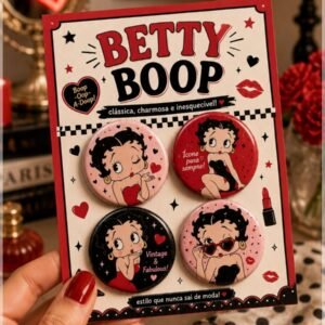 Arquivo De Corte Bottons Betty Boop 75