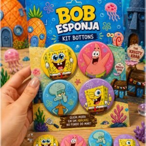 Arquivo De Corte Bottons Bob Esponja 57
