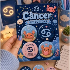 Arquivo De Corte Bottons Cancer 10