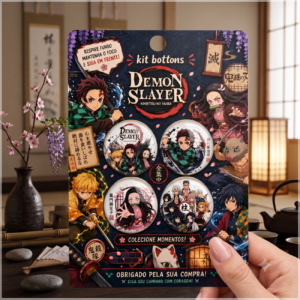 Arquivo De Corte Bottons Demon Slayer 24