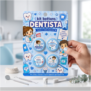Arquivo De Corte Bottons Dentista Odontologia 17