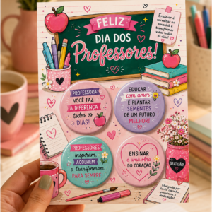Arquivo De Corte Bottons Dia Dos Professores Professora 5