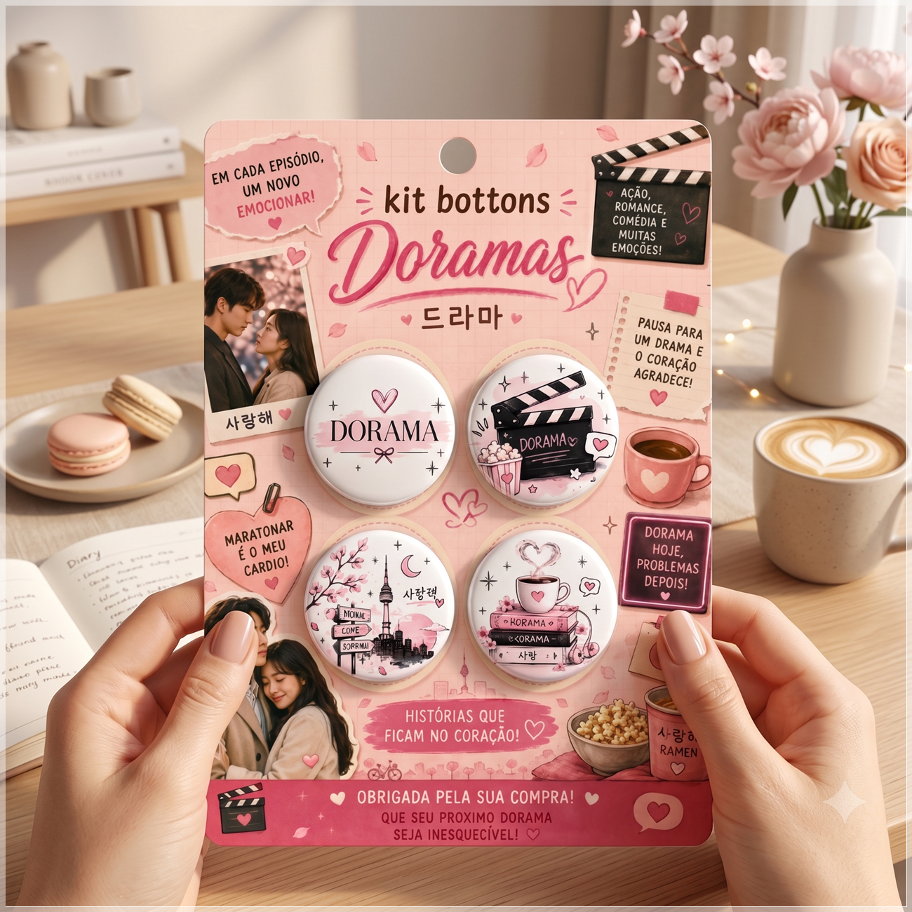 Arquivo De Corte Bottons Dorama 25