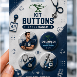 Arquivo De Corte Bottons Enfermagem Homem 2