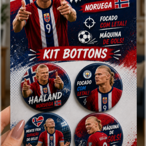 Arquivo De Corte Bottons Erling Haaland 69