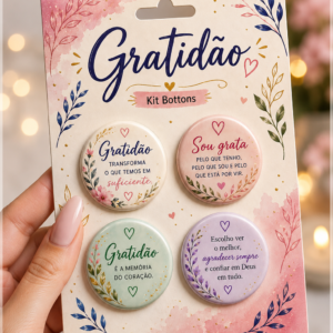 Arquivo De Corte Bottons Gratidão 87