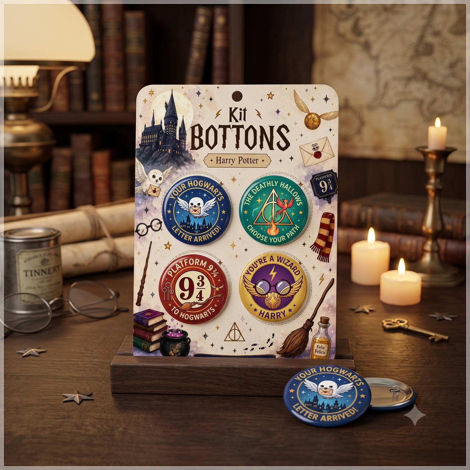 Arquivo De Corte Bottons Harry Potter 11
