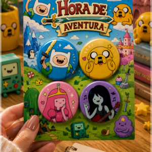 Arquivo De Corte Bottons Hora Da Aventura 64