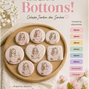 Arquivo De Corte Bottons Jardim Dos Sonhos Menininhas Bonequinhas 7