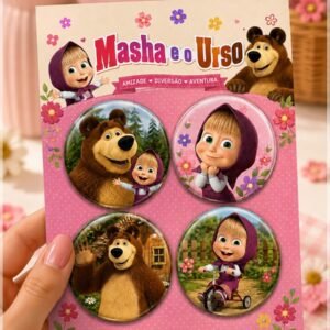 Arquivo De Corte Bottons Masha E O Urso 123