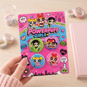 Arquivo De Corte Bottons Meninas Super Poderosas 52