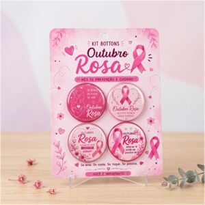 Arquivo De Corte Bottons Outubro Rosa 32mm 47