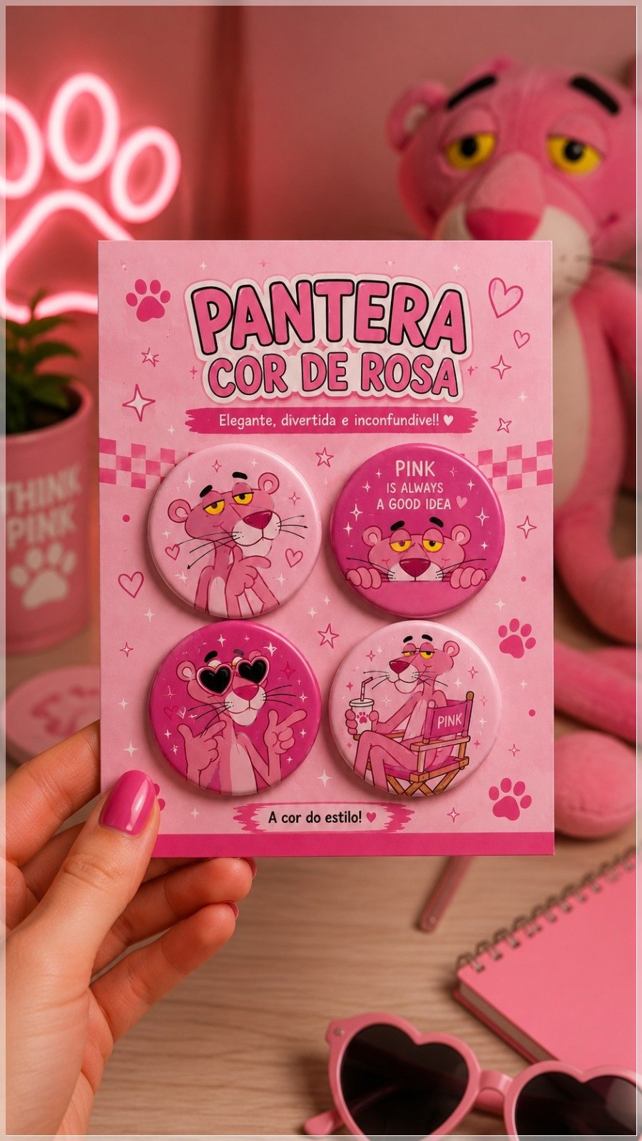 Arquivo De Corte Bottons Pantera 86