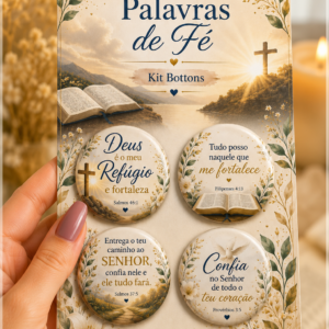 Arquivo De Corte Bottons Religosos Palavra De Fé Salmos Provérbios 97