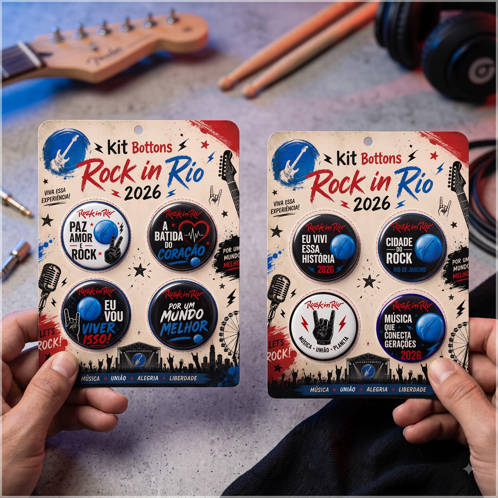Arquivo De Corte Bottons Rock In Rio 26