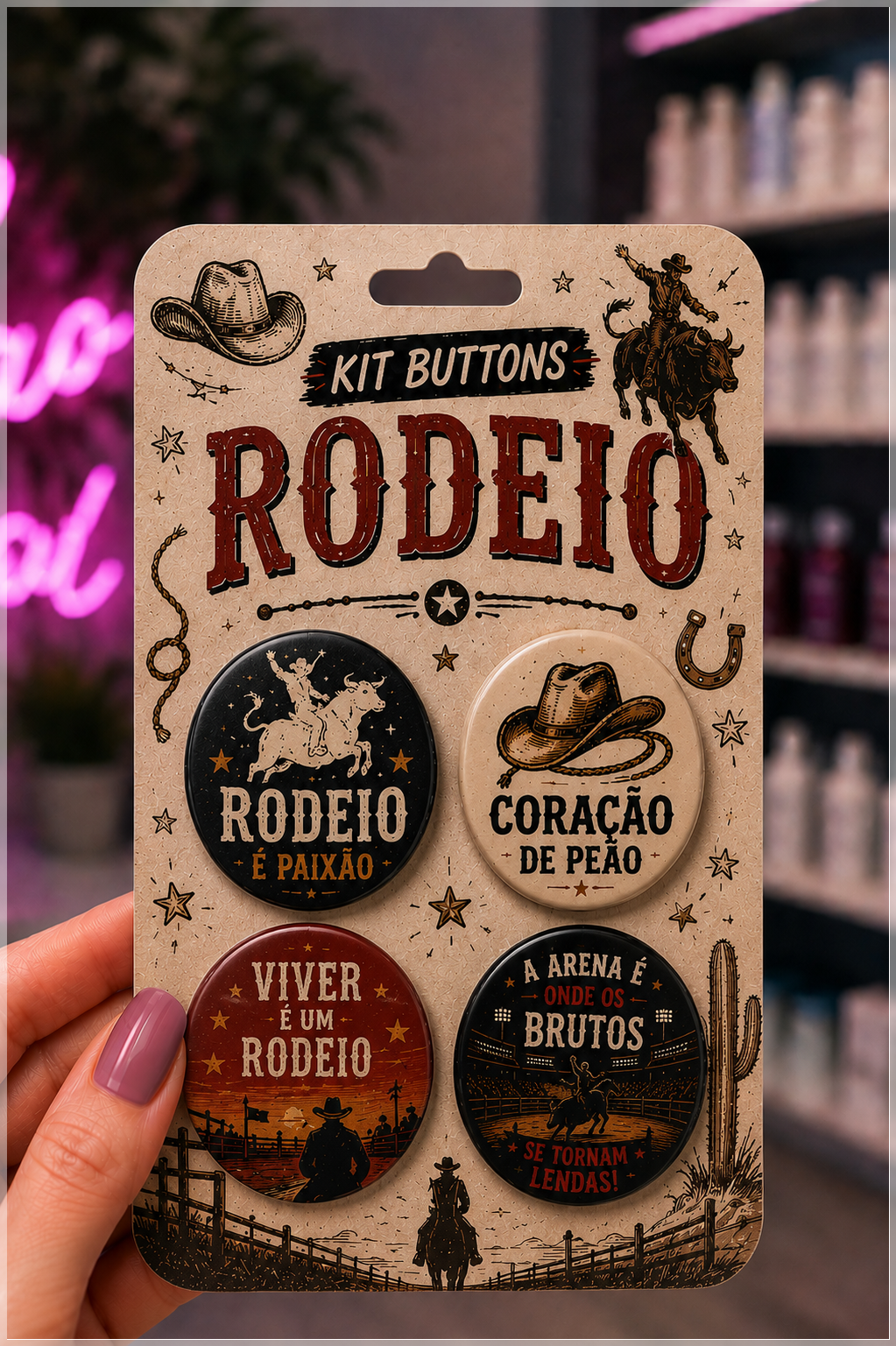 Arquivo De Corte Bottons Rodeio 7