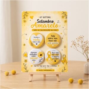 Arquivo De Corte Bottons Setembro Amarelo 32mm 48
