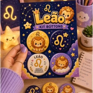 Arquivo De Corte Bottons Signo Leão 18