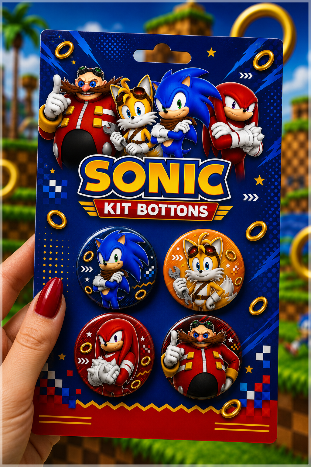 Arquivo De Corte Bottons Sonic 72