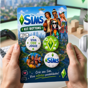 Arquivo De Corte Bottons The Sims 108