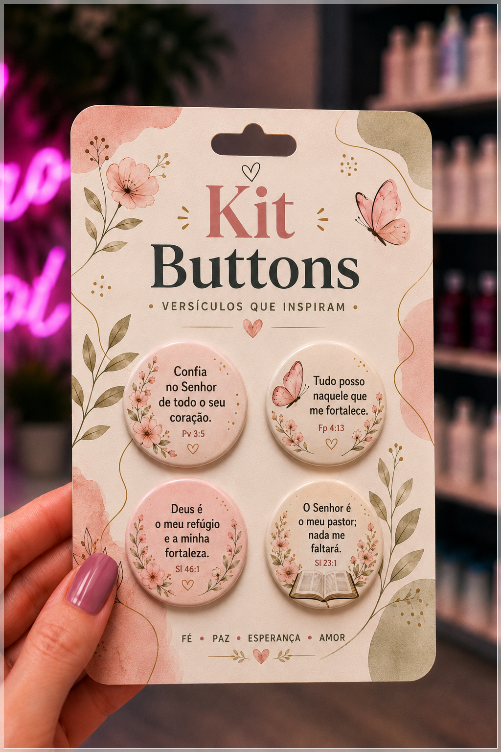 Arquivo De Corte Bottons Versículo Feminino 11