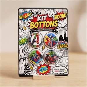 Arquivo De Corte Bottons Vingadores 32mm 51