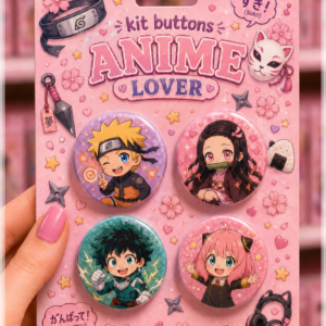 Arquivo De Corte Buttons Anime Love