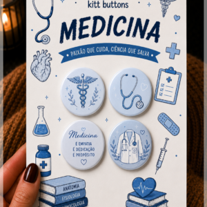 Arquivo De Corte Buttons Medicina Azul