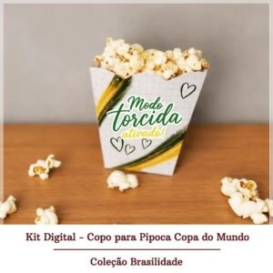 Arquivo De Corte Cachepo Para Pipoca Copa Do Mundo Brasilidade