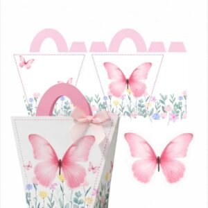 Arquivo De Corte Caixa Bolsinha Jardim Borboleta Clean 12