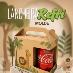 Arquivo De Corte Caixa Lancheira Refrigerante Refri Lata 40