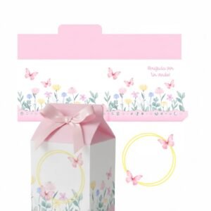 Arquivo De Corte Caixa Milk Jardim Borboleta Clean 17