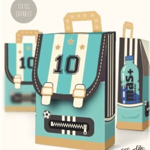 Arquivo De Corte Caixa Mochila Argentina 10