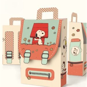 Arquivo De Corte Caixa Mochila Snoopy 7