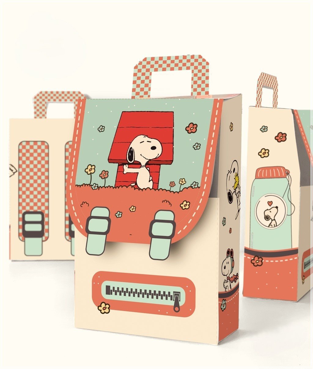 Arquivo De Corte Caixa Mochila Snoopy 7