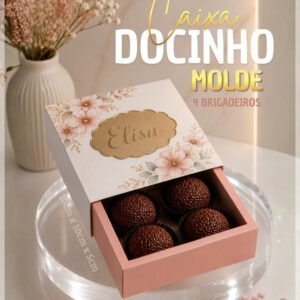 Arquivo De Corte Caixa Para Docinho E Brigadeiro Gaveta