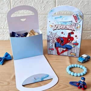 Arquivo De Corte Caixa Sacolinha Homem Aranha 5