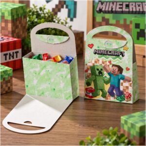 Arquivo De Corte Caixa Sacolinha Minecraft Dia Das Crianças 19