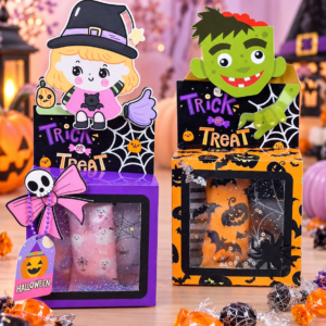 Arquivo De Corte Caixas Com Visor Halloween 2