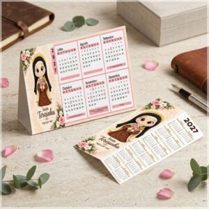 Arquivo De Corte Calendário E Marca Página Religioso Santa Terezinha 5