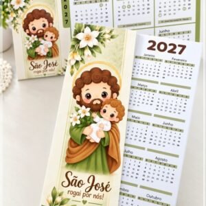 Arquivo De Corte Calendário E Marca Página Religioso São José 2