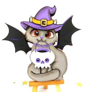 Arquivo De Corte Camadas Personagens Kitty Halloween 1