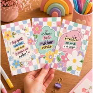 Arquivo De Corte Card A6 Motivacionais Flores 1