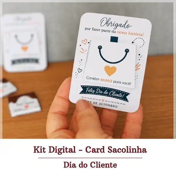 Arquivo De Corte Card Sacolinha Dia Do Cliente 2