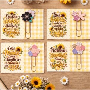 Arquivo De Corte Cards Clips Flor Setembro Amarelo 5