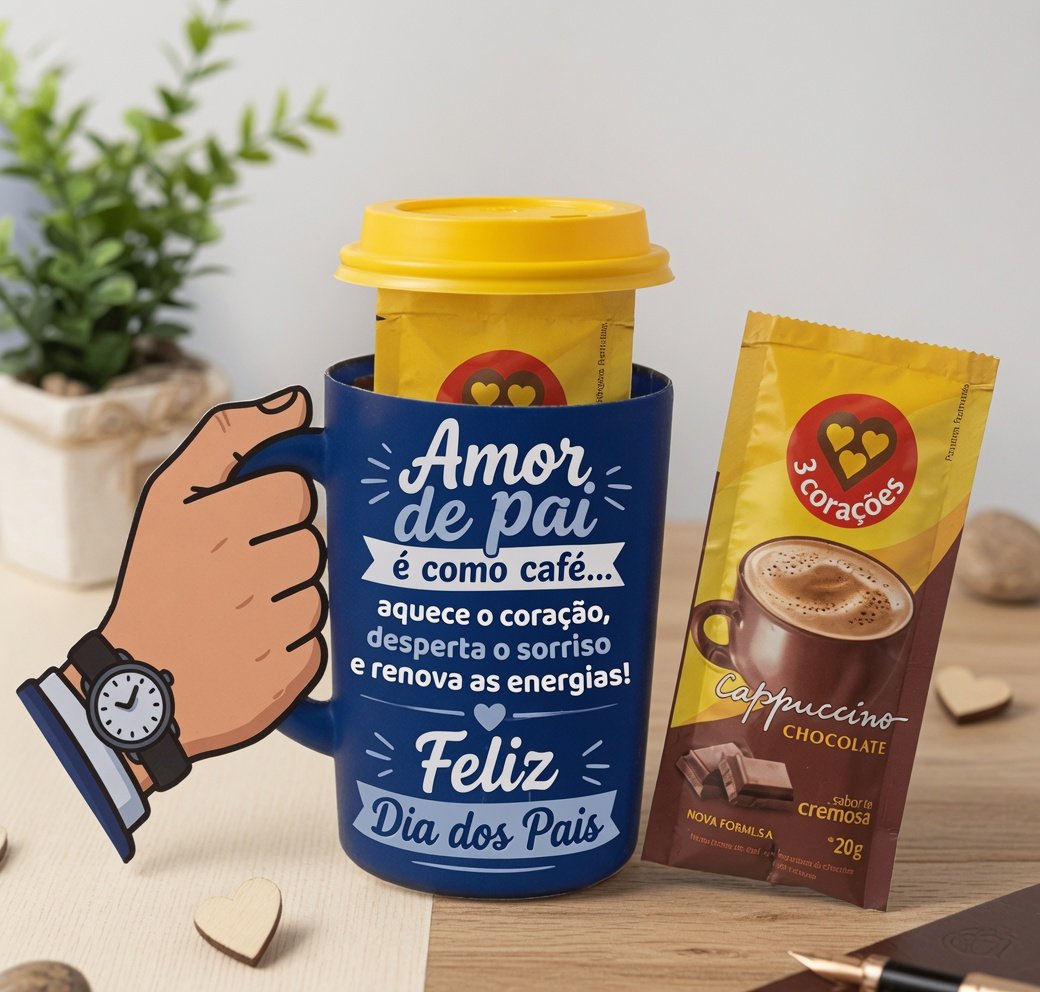Arquivo De Corte Cartão Café Dia Dos Pais 2