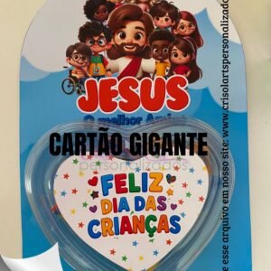 Arquivo De Corte Cartão Coração Dia Das Crianças 6