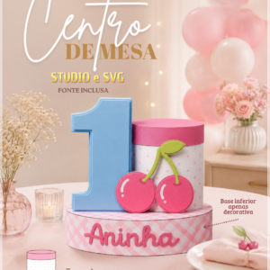 Arquivo De Corte Centro De Mesa Cilindrica 46