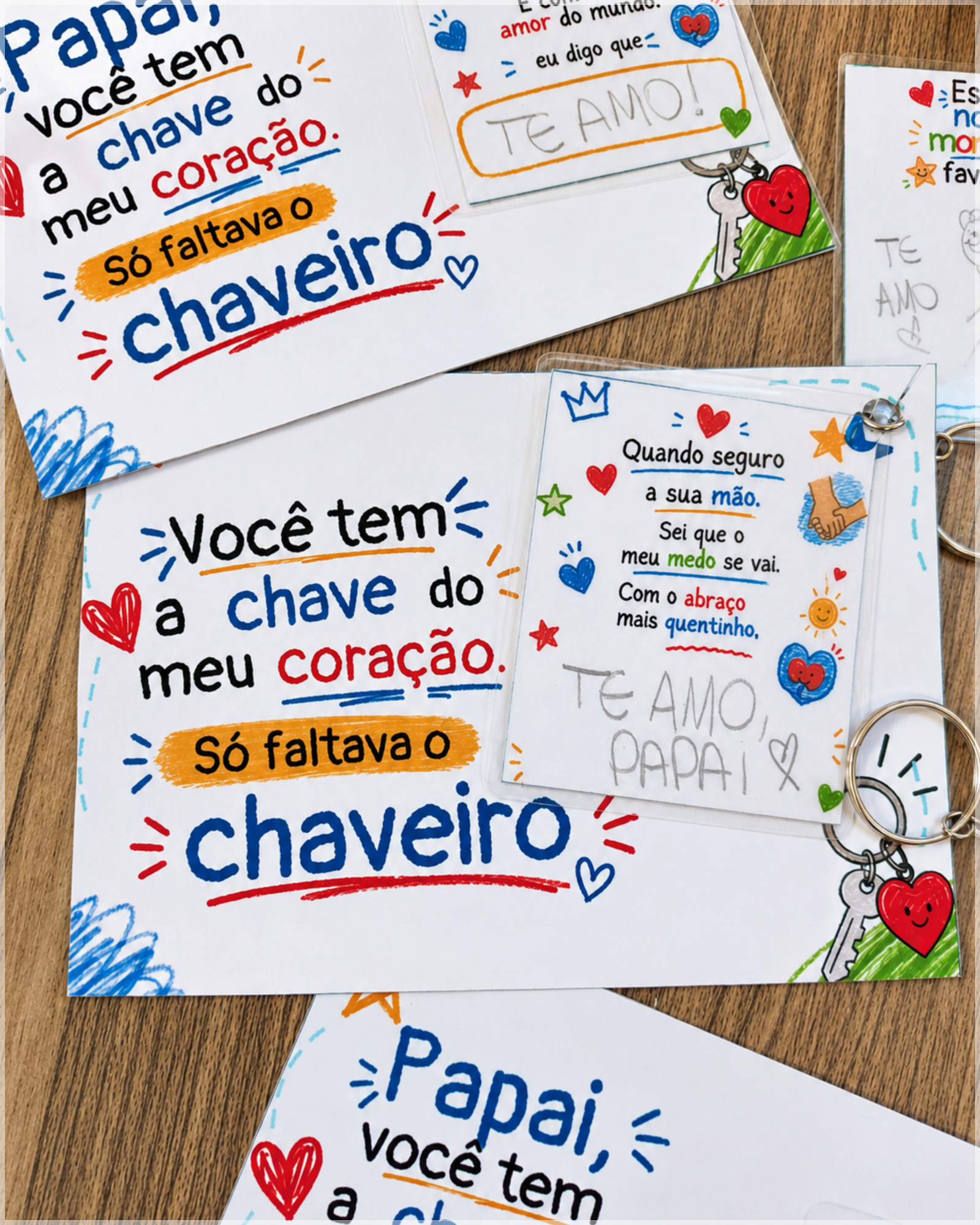 Arquivo De Corte Chaveiros Interativos Dia Dos Pais 2