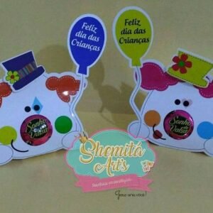 Arquivo De Corte Chocolates Porta Bombom Palhaço Dia Das Crianças 5